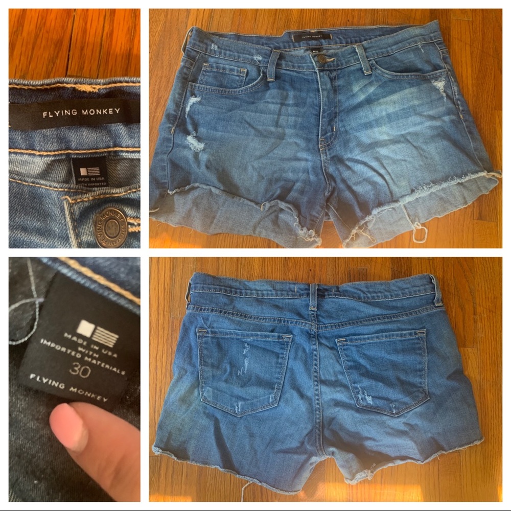 Flying Monkey Jean Shorts